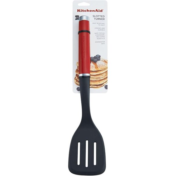 KitchenAid Red Classic Nylon Slotted Turner 13.66-Inch Aqua Sky - Picture 11 of 11